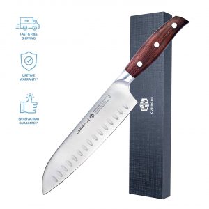 Cubikook Forged Santoku Knife 7 Inch with luxury box